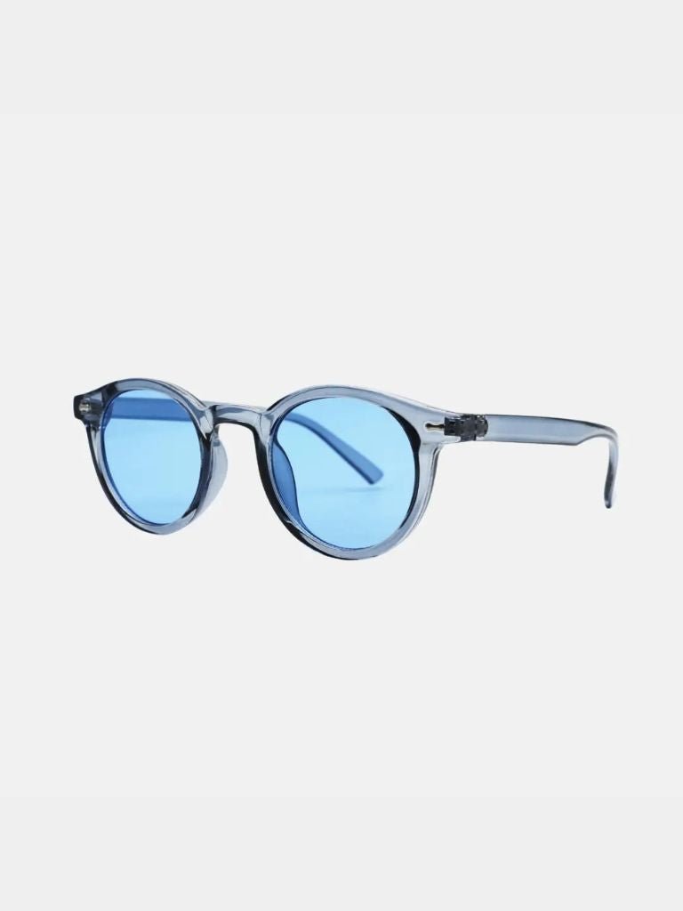 Bernsteinfarbene Sonnenbrille aus Leder – Manly Man