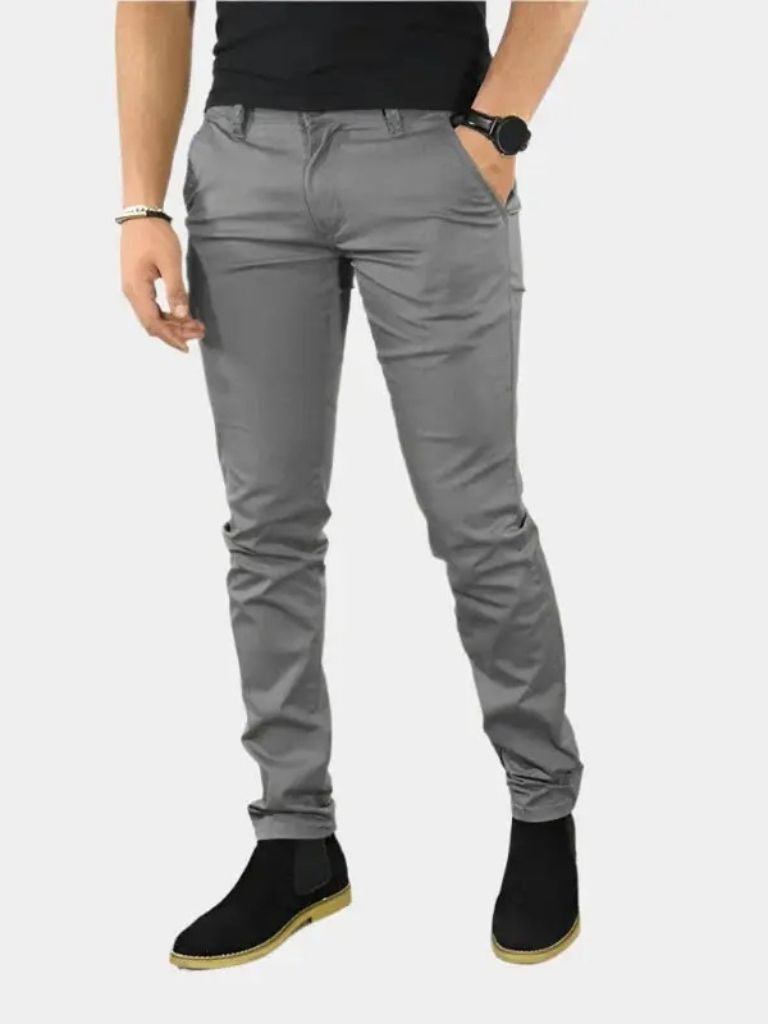 Essential Slim Fit Straight Trousers - Manly Man
