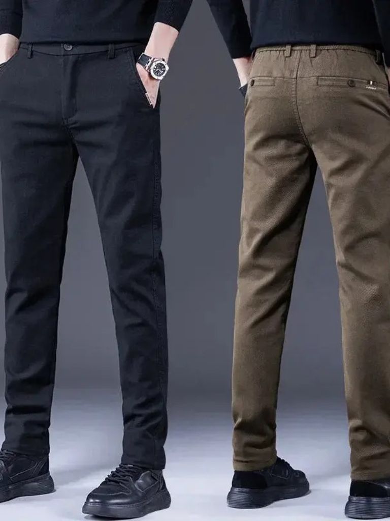 Essential Stretchy Straight Trousers - Manly Man