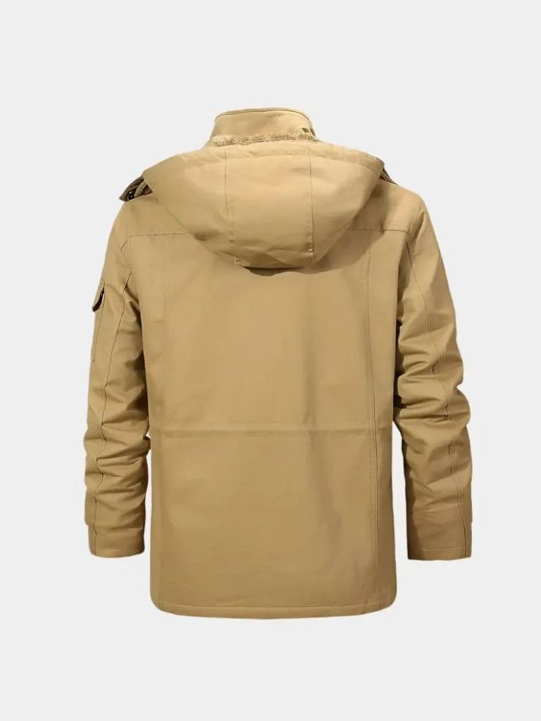 Fleece Hooded Bomber Jacket - Manly Man