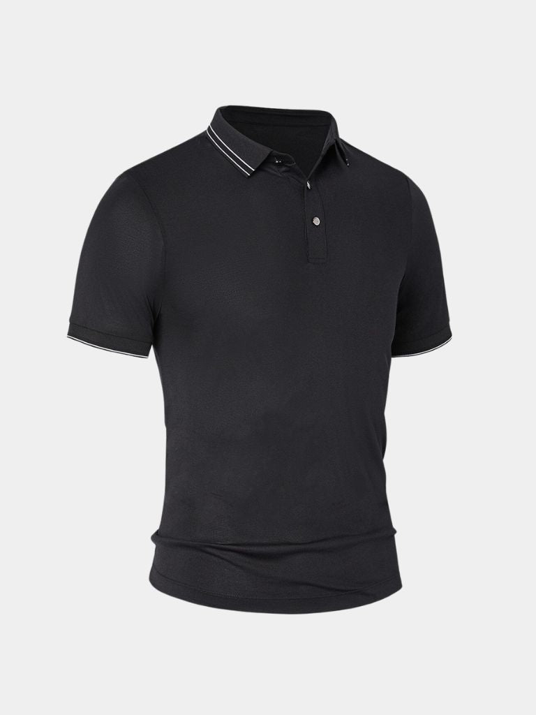 Obsidian Trim Polo – Manly Man