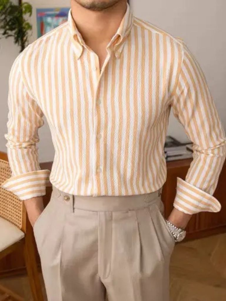 Camisa de seersucker a rayas - Manly Man