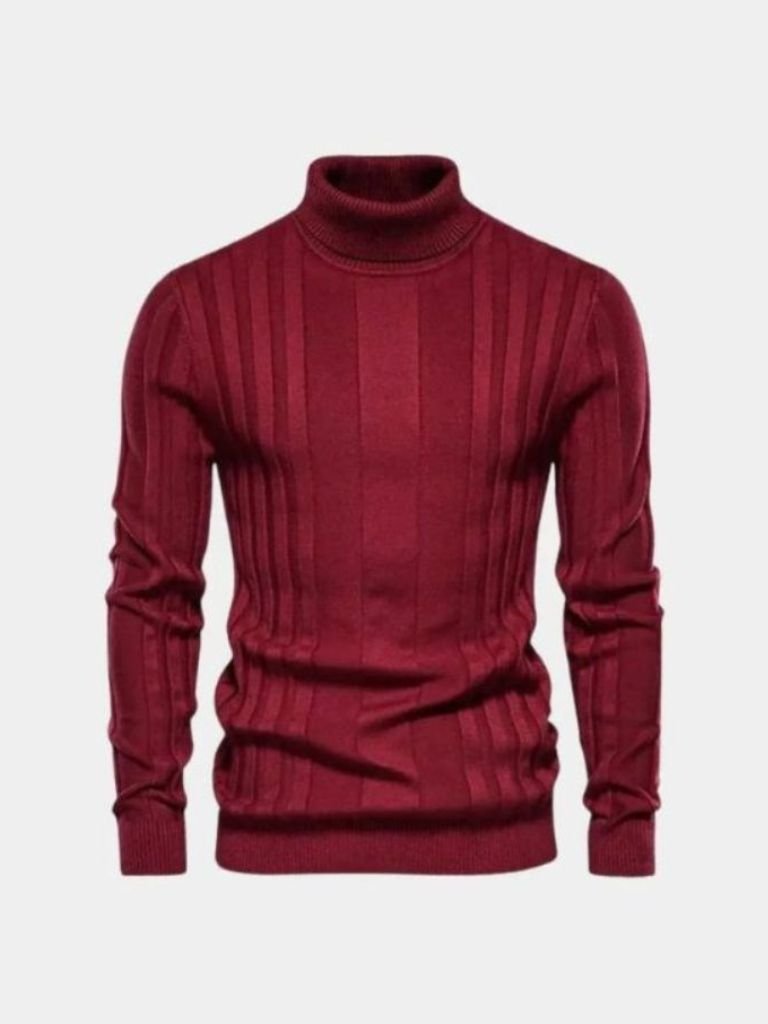 Turtleneck Knitwear Pullover Sweater - Manly Man