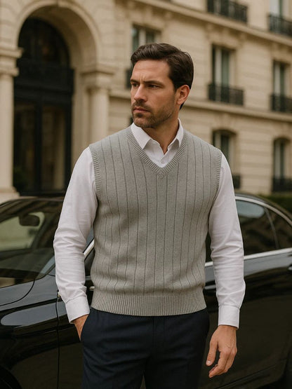 Pulloverweste aus 100 % Merinowolle – Manly Man