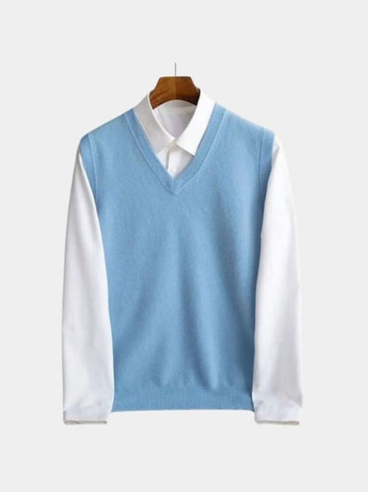 100% Merino Wool Sweater Vest - Manly Man