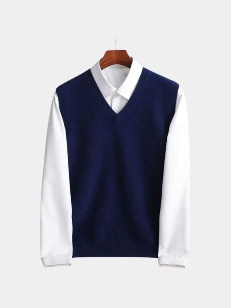100% Merino Wool Sweater Vest - Manly Man