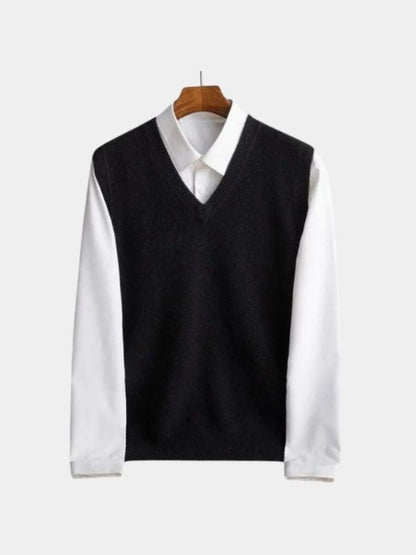 100% Merino Wool Sweater Vest - Manly Man