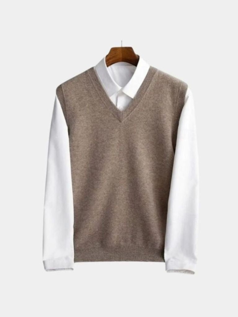100% Merino Wool Sweater Vest - Manly Man