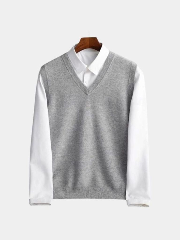 100% Merino Wool Sweater Vest - Manly Man