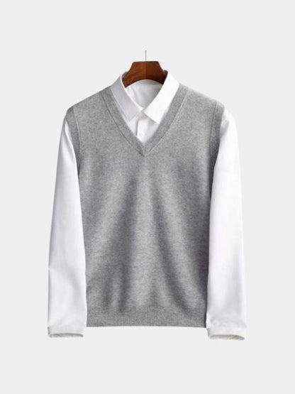 100% Merino Wool Sweater Vest - Manly Man