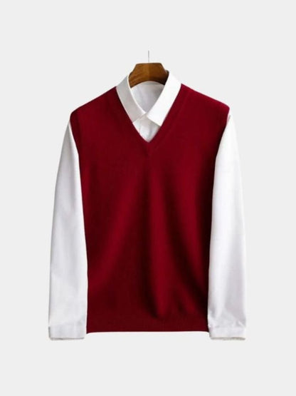 100% Merino Wool Sweater Vest - Manly Man
