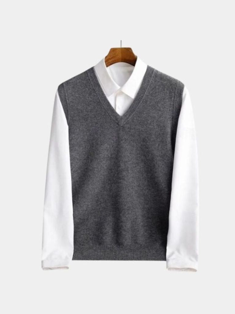 100% Merino Wool Sweater Vest - Manly Man