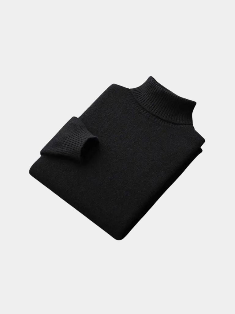 100% Merino Wool Turtleneck Sweater - Manly Man