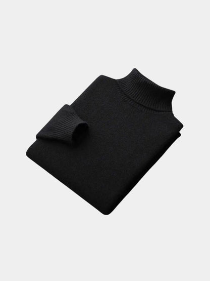 100% Merino Wool Turtleneck Sweater - Manly Man