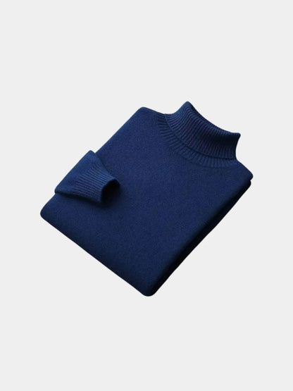 100% Merino Wool Turtleneck Sweater - Manly Man