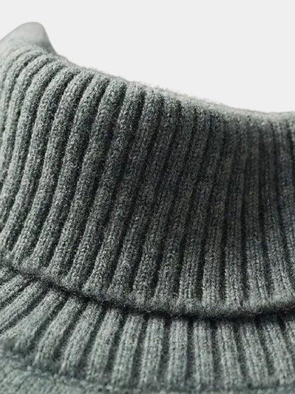 100% Merino Wool Turtleneck Sweater - Manly Man