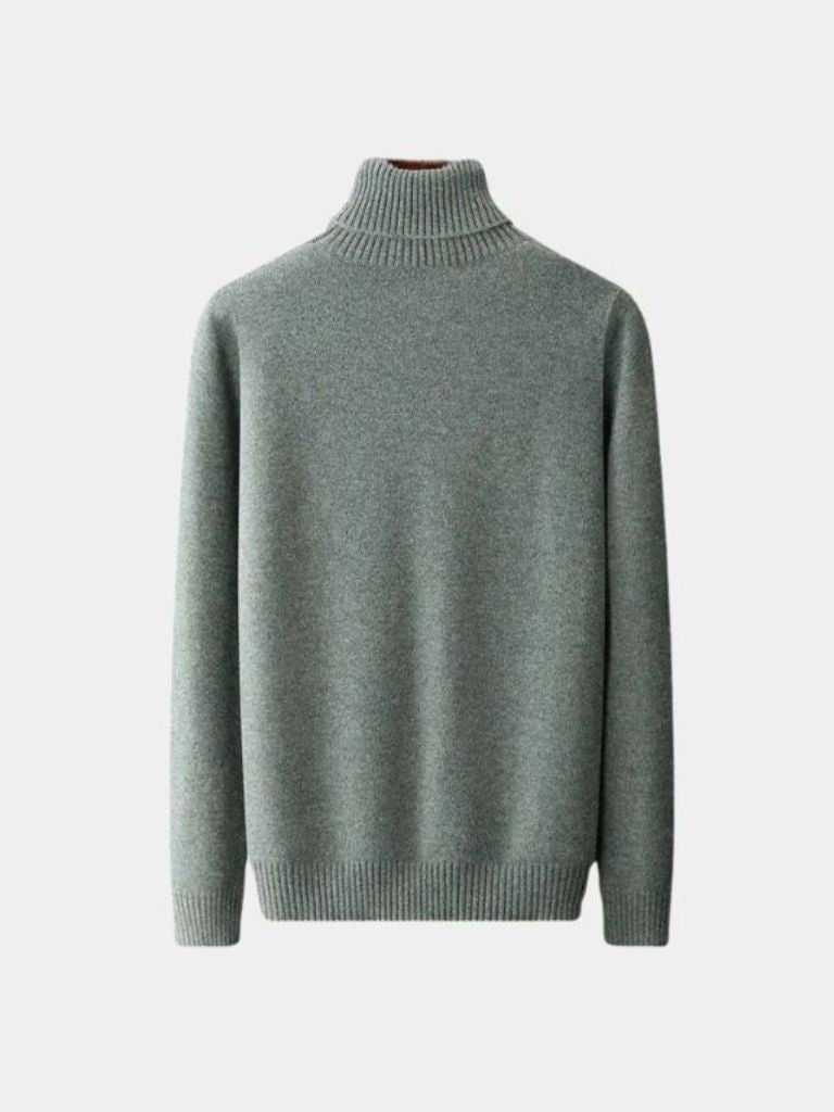100% Merino Wool Turtleneck Sweater - Manly Man
