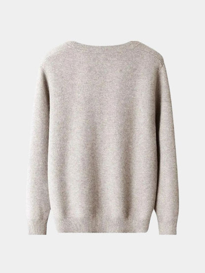 100% Merino Wool V Neck Knitwear Cardigan Sweater - Manly Man