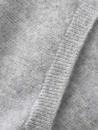 100% Merino Wool Zip Solid Color Sweater - Manly Man