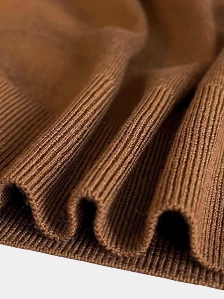 100% Wool Knit V Neck Turndown  Pullover Sweater - Manly Man