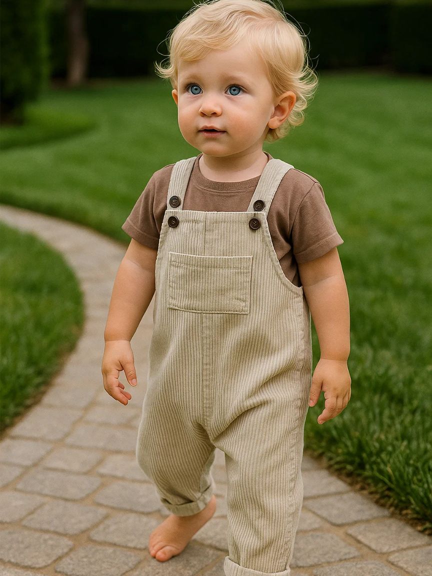 Heritage Court Boys Overalls - Manly Man Kids
