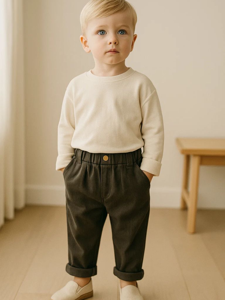 Petit Chevalier Straight Trousers - Manly Man Kids