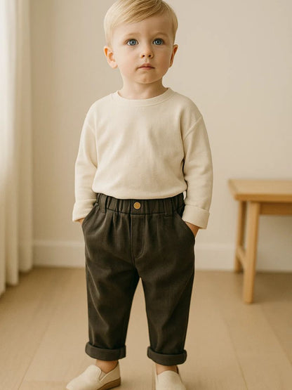 Petit Chevalier Straight Trousers - Manly Man Kids