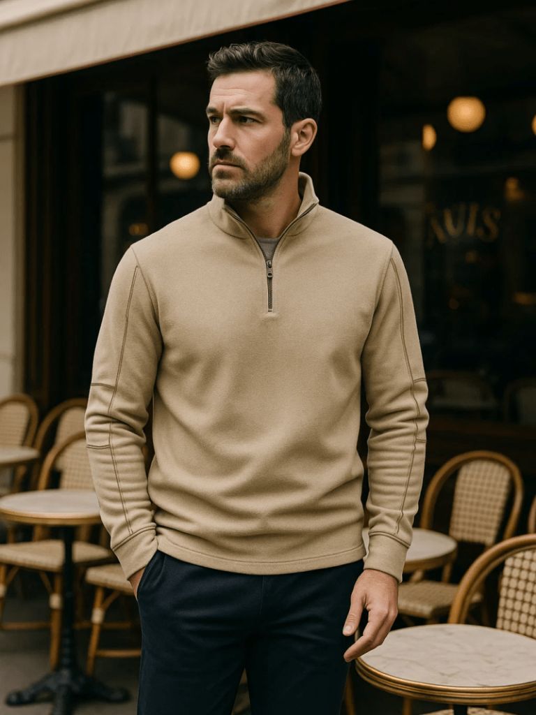 Alpine Quarter-Zip Sweater - Manly Man