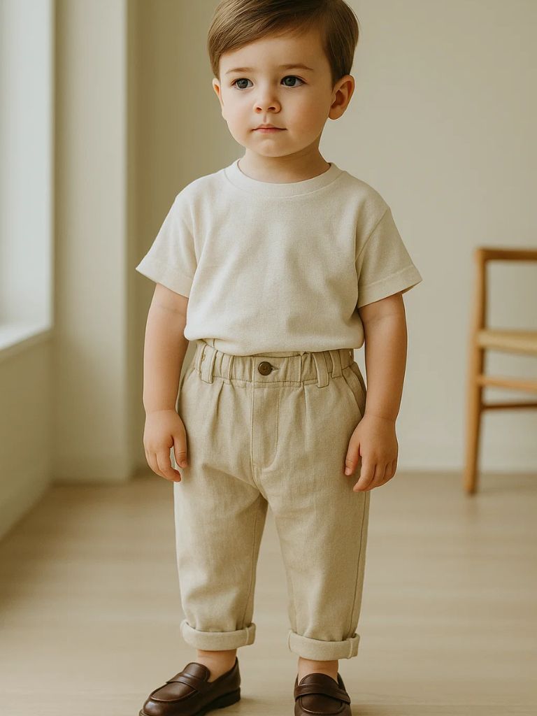Petit Chevalier Straight Trousers - Manly Man Kids