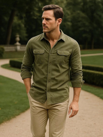 Casual Business Corduroy Shirt - Manly Man