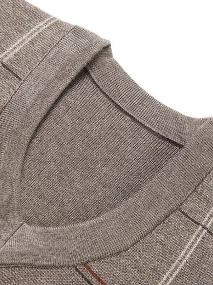 Academic Checkered Kinit Vest - Manly Man