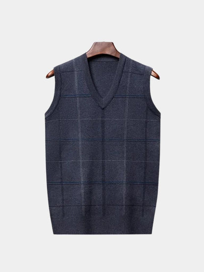 Academic Checkered Kinit Vest - Manly Man