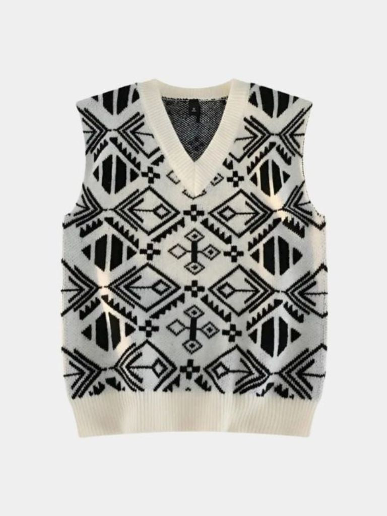 Academic Retro Knit Vest - Manly Man