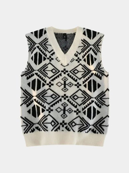 Academic Retro Knit Vest - Manly Man