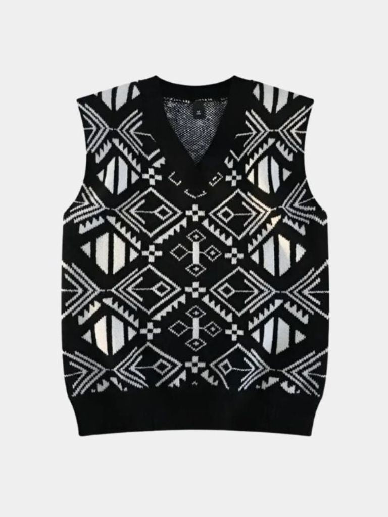 Academic Retro Knit Vest - Manly Man