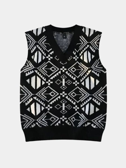 Academic Retro Knit Vest - Manly Man
