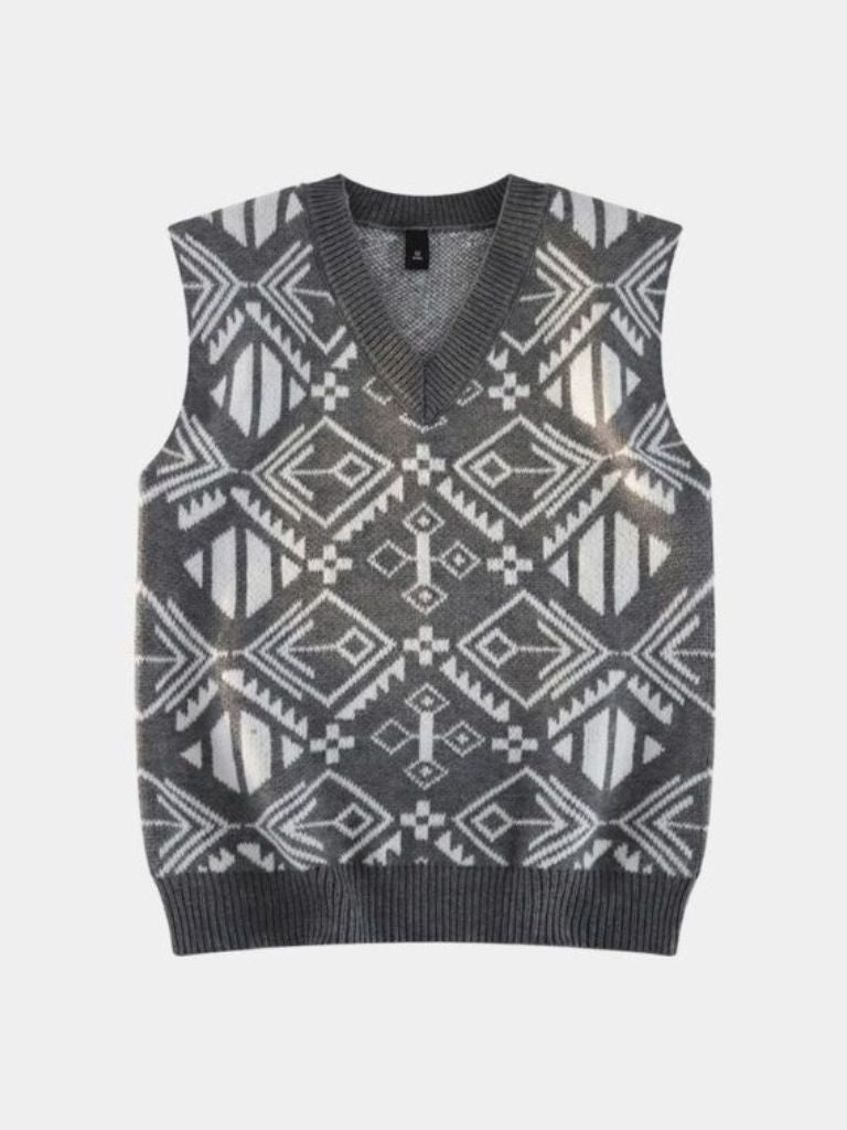 Academic Retro Knit Vest - Manly Man