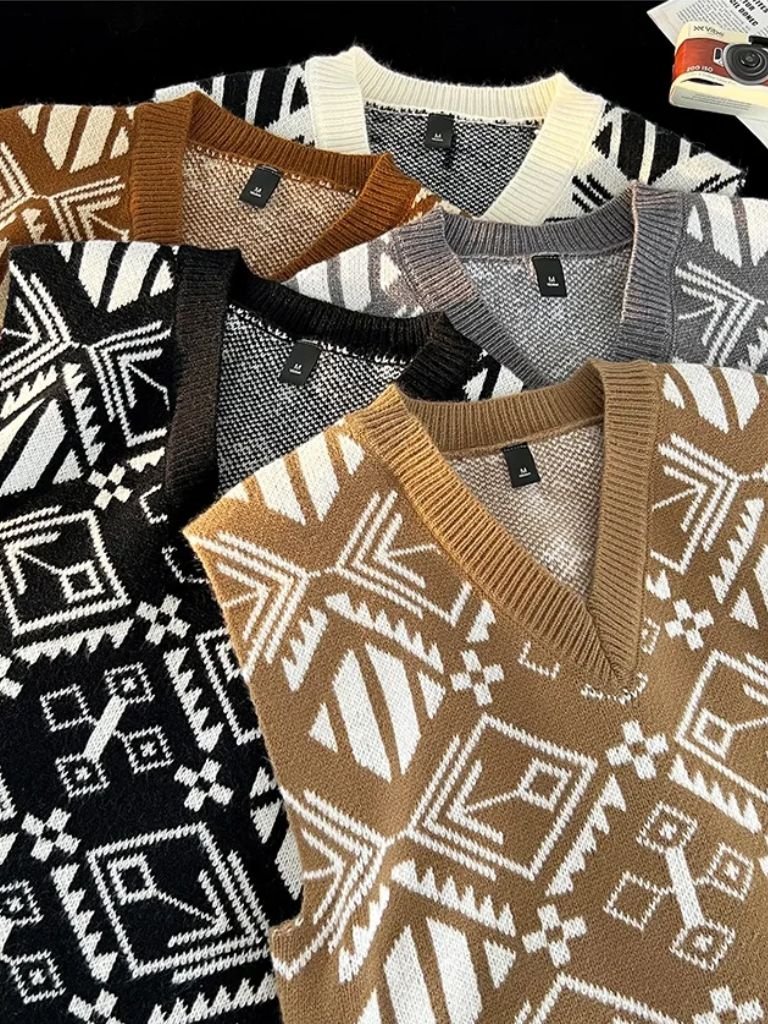 Academic Retro Knit Vest - Manly Man