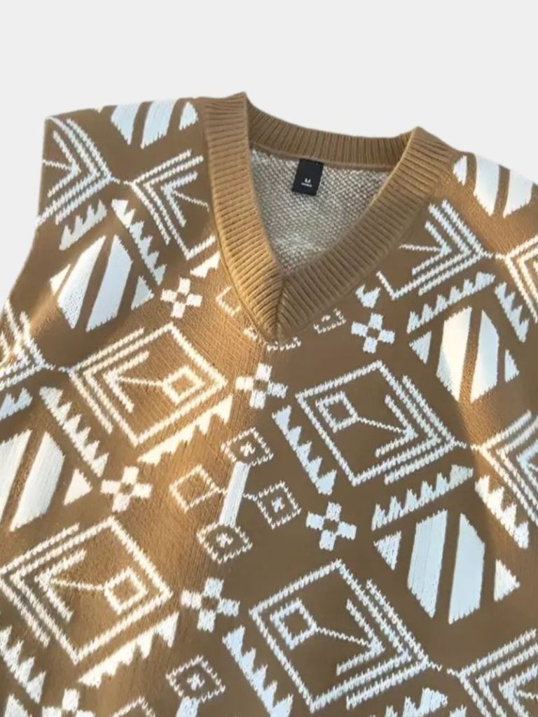 Academic Retro Knit Vest - Manly Man