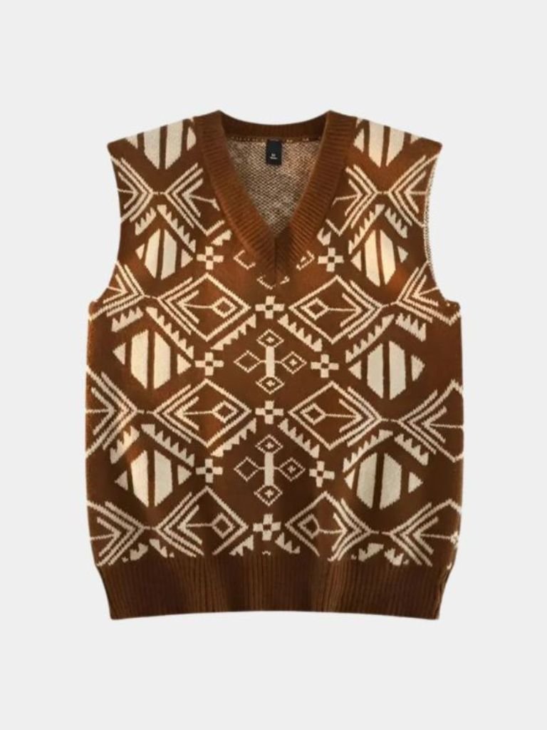 Academic Retro Knit Vest - Manly Man