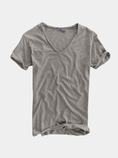 Albo Classic Linen V Neck T-Shirt – Manly Man