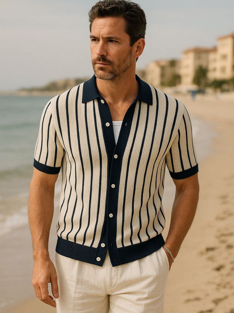 Atlantic Frame Knit Polo – Manly Man