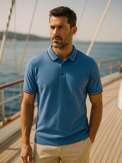 Azure Classic Polo – Manly Man
