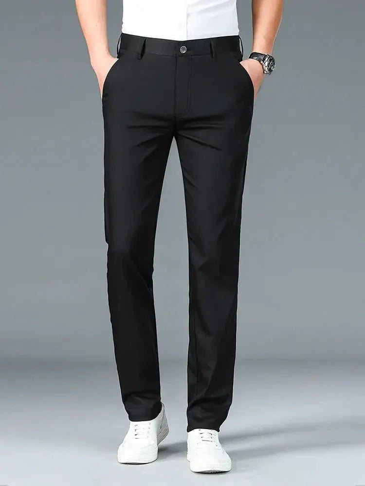 Bamboo Fiber Minimalist Straight Trousers - Manly Man