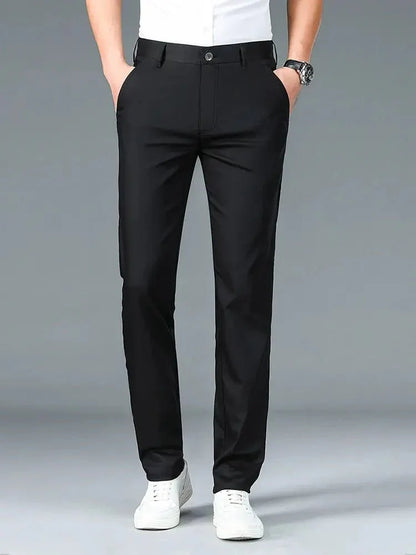 Bamboo Fiber Minimalist Straight Trousers - Manly Man