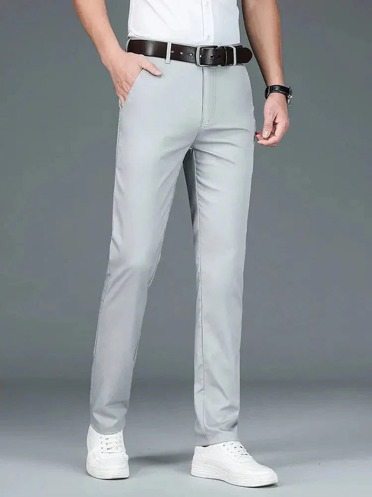 Bamboo Fiber Minimalist Straight Trousers - Manly Man