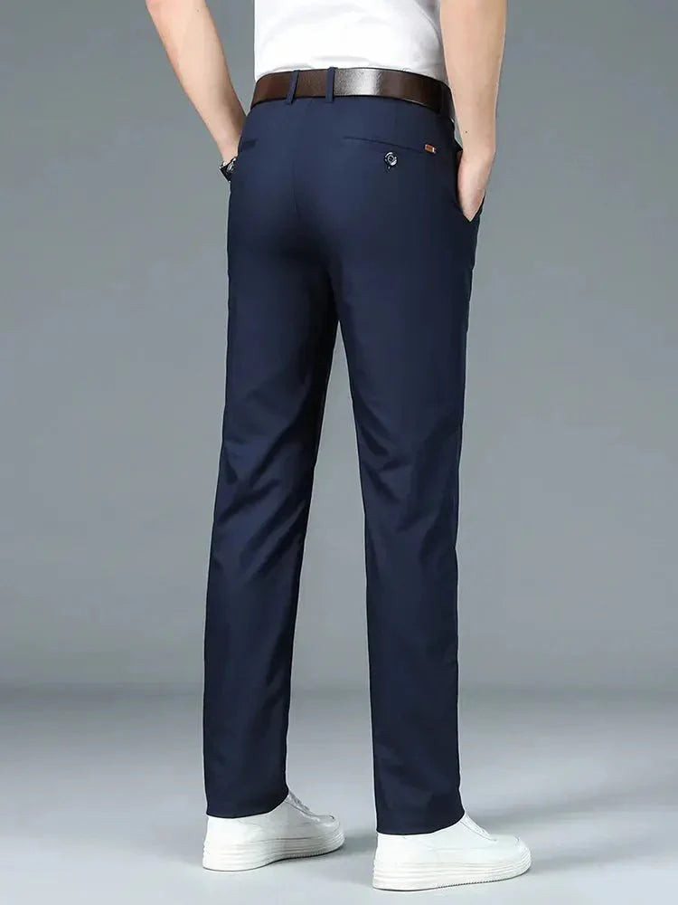 Bamboo Fiber Minimalist Straight Trousers - Manly Man