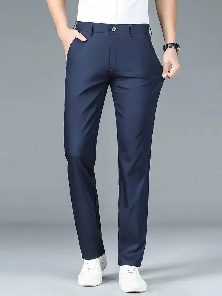 Bamboo Fiber Minimalist Straight Trousers - Manly Man