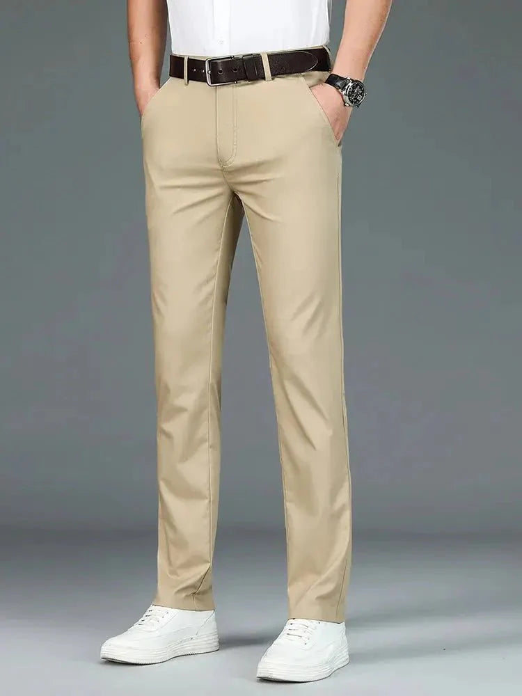 Bamboo Fiber Minimalist Straight Trousers - Manly Man