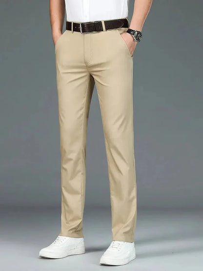 Bamboo Fiber Minimalist Straight Trousers - Manly Man